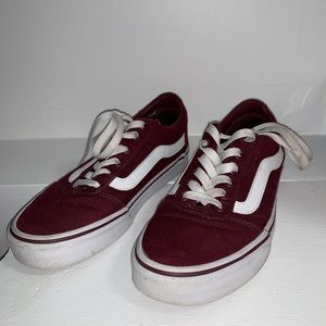 Burgundy Vans